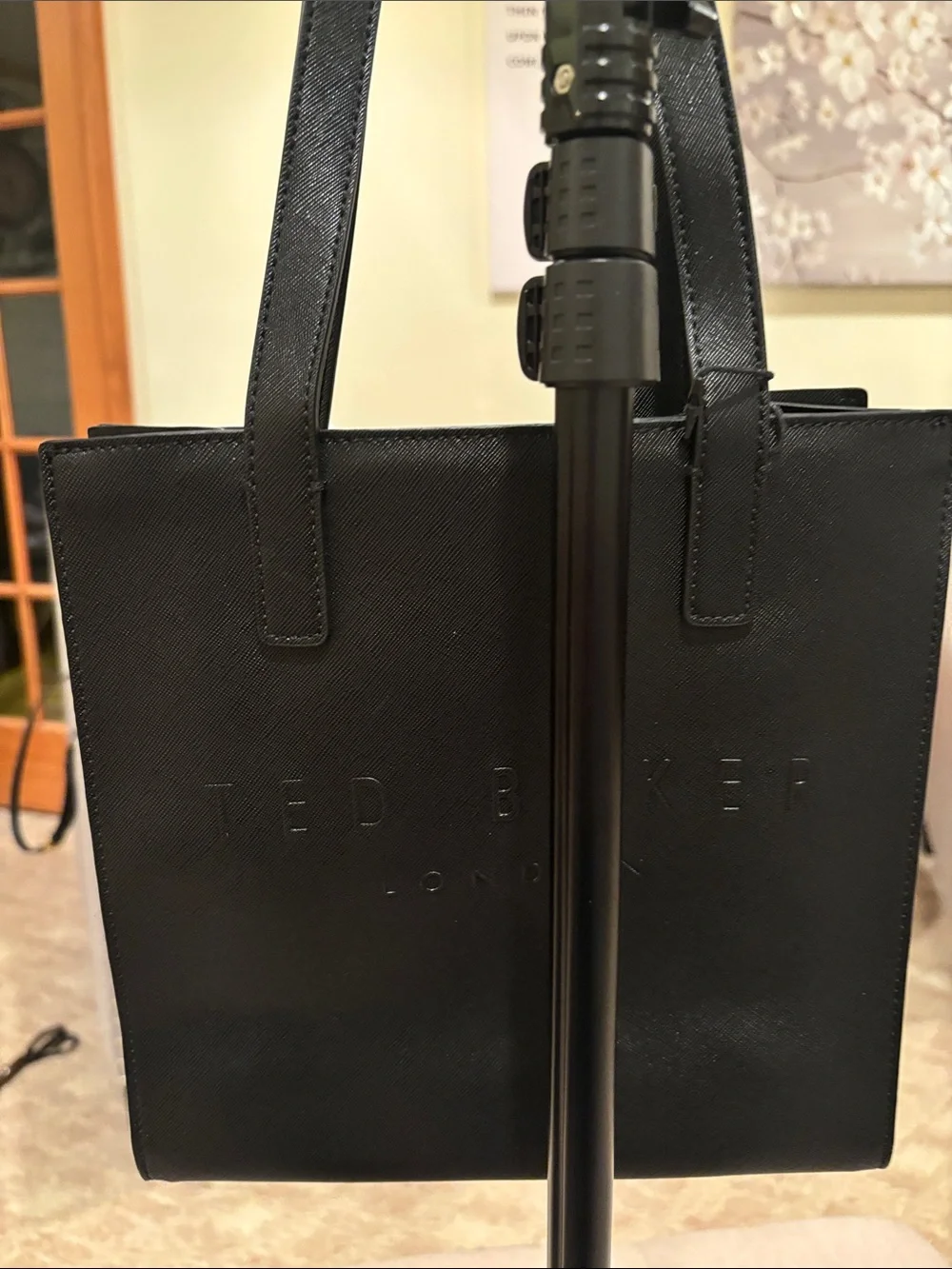 Ted Baker Black Messenger Tote